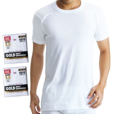 楽天市場】bvd tシャツ ゴールド 綿100 クルーネック メンズ M