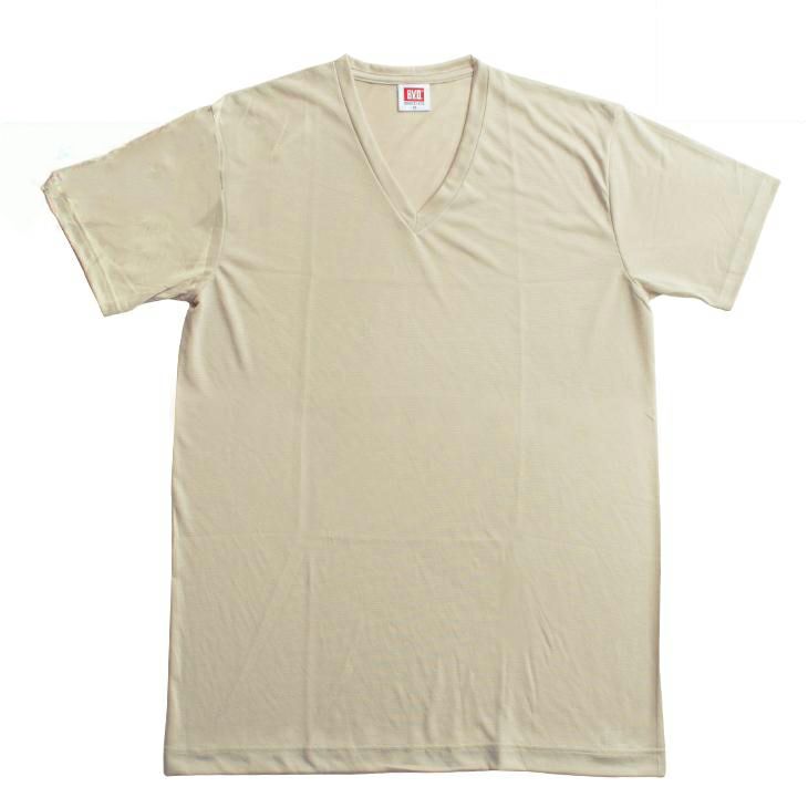 BVD 接触冷感 ICE DEOメンズ VネックTシャツ （M/L/LL） GR424