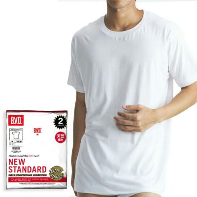 2枚組 BVD NEW STANDARD クルーネック半袖Ｔシャツ M/L/LL EY713-2P