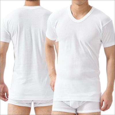 BVD Finest Touch EX U首半袖Tシャツ 綿100% 抗菌 防臭（LL