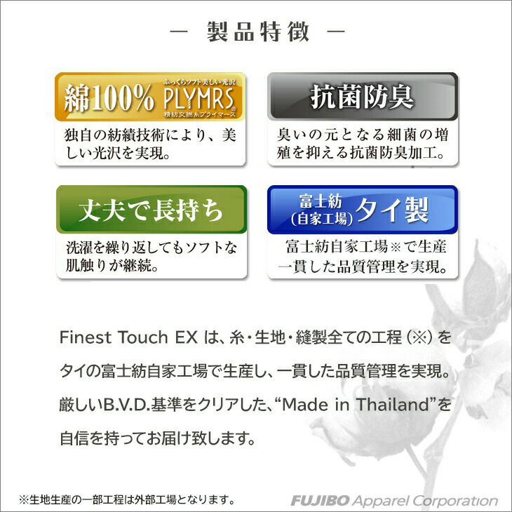 BVD Finest Touch EX ランニング 綿100% 抗菌 防臭（M/L）fe315