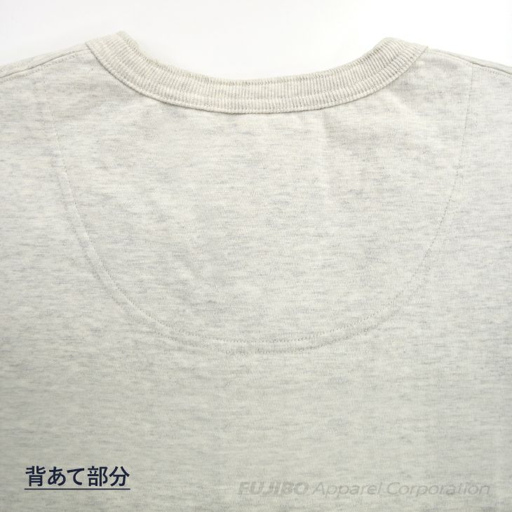 ヘビーウエイト 綿100％ 杢 ヘンリーネック ロングスリーブTシャツ by