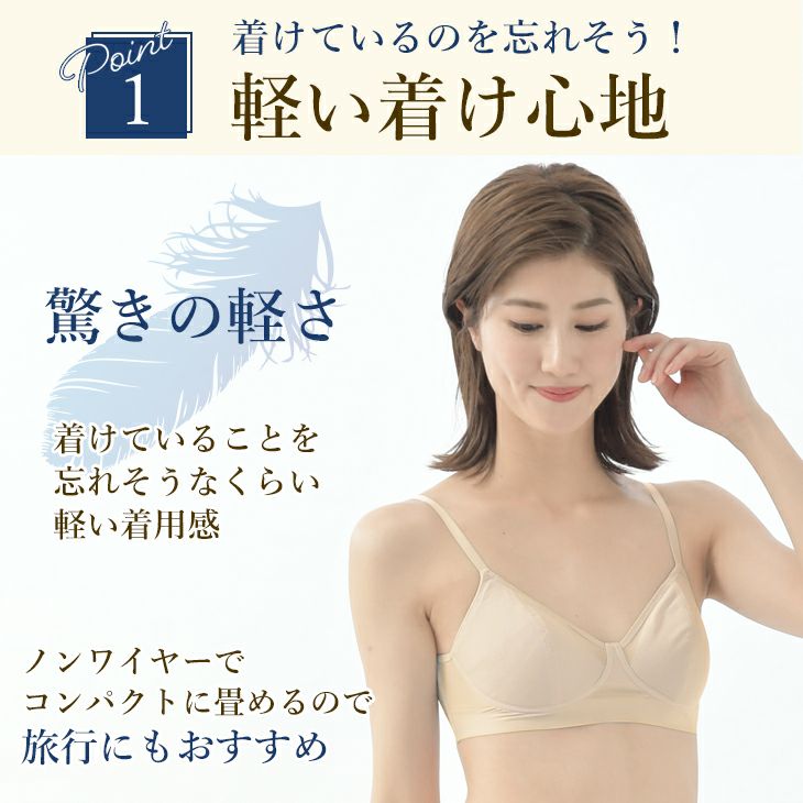 BVD 涼ブラ ホック付き 吸水速乾 軽い ムレにくい ブラ(S/M/MG/L/LG/LL