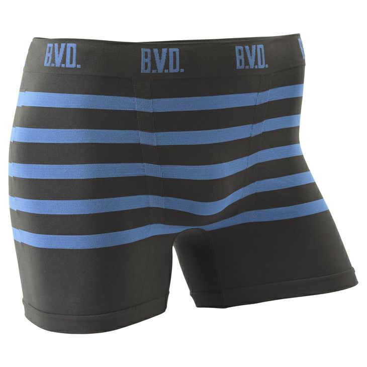 BVD ボクサーパンツ 立体成型 ソフトフィット ボーダー 前とじ