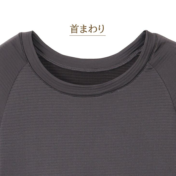 BVD 瞬暖GRID-TEC 裏起毛 グリッドテック 10分袖シャツ(M/L/LL