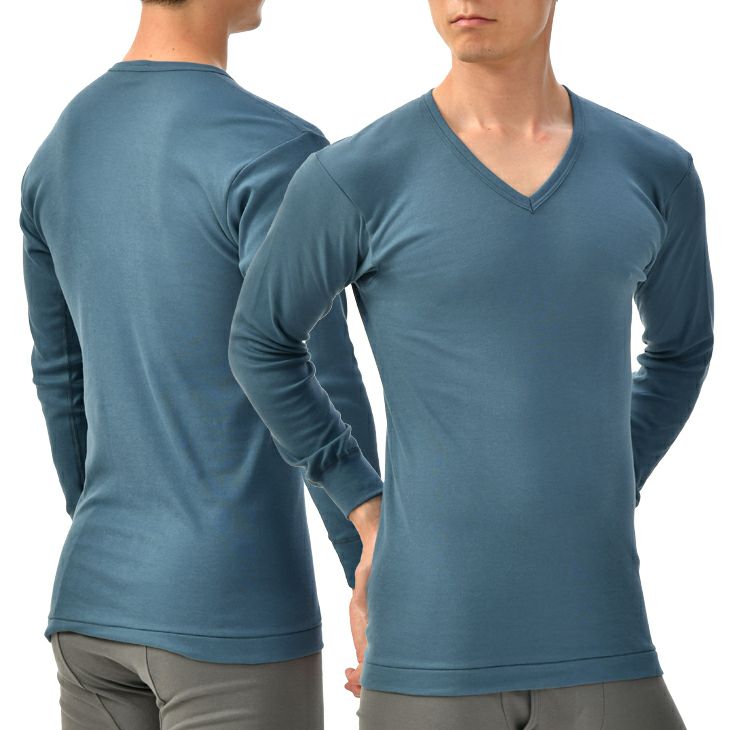 グレー Vネック 長袖 Tシャツ フリンジ裾 グレー Vネック 長袖 Tシャツ フリンジ裾 レディース