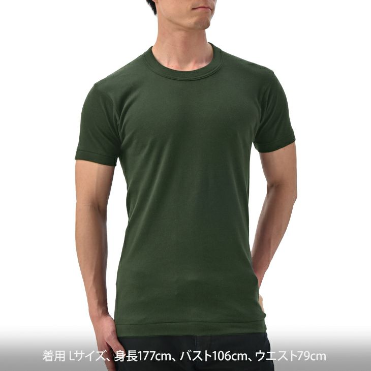 B.V.D.GOLD 限定COLOR 丸首半袖Tシャツ TOUGH NECK 綿100％ （M/L/LL） GF013
