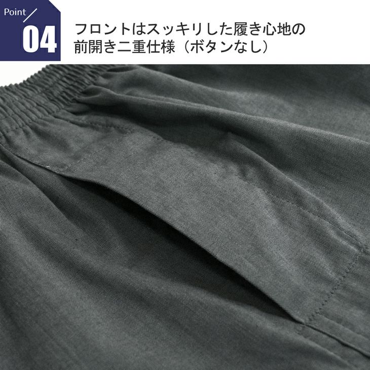 ピンクハウス　しっかりした綿素材の黒無地で前開きボタン仕様です。 2枚組 B.V.D. トランクス ボタンなし前開き シャンブレー