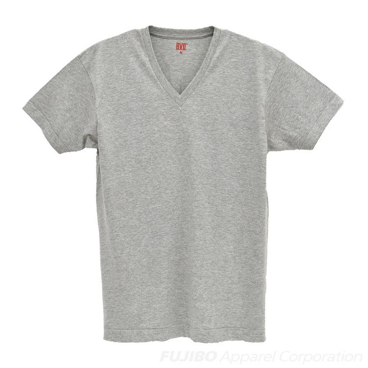 シンプルVネックTシャツ(半袖)(洗濯機OK) - ファッション通販