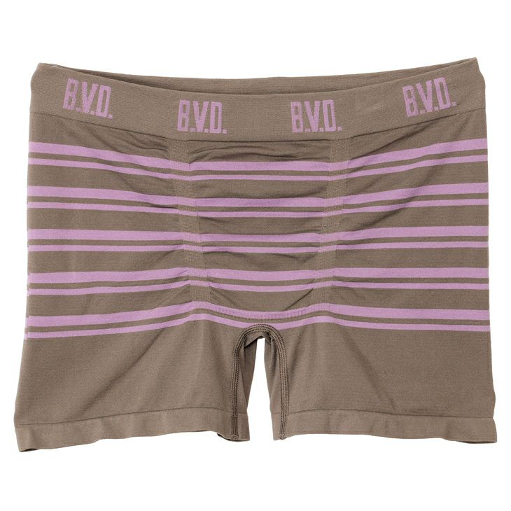 BVD ボクサーパンツ 立体成型 ソフトフィット ボーダー 前とじ （M/L